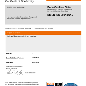 ISO 9001 Certificate (Trading)