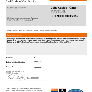 ISO 9001 Certificate